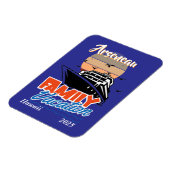 Magnet Flexible Coucher de soleil Famille Vacances Bleu Personnali (Côté Gauche)