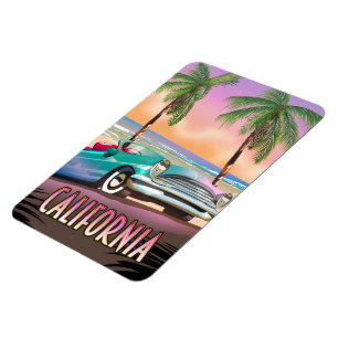 Magnet Flexible Coucher de soleil paradisiaque en Californie