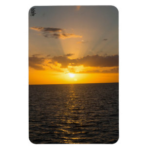 Magnet Flexible Coucher de soleil radieux sur l'océan