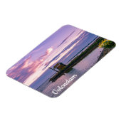 Magnet Flexible Coucher de soleil rose sur le lac (Côté Gauche)