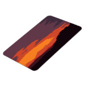 Magnet Flexible Coucher de soleil simplifié (Côté Gauche)