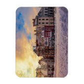 Magnet Flexible Coucher de soleil sur la rue à Riga (Vertical)