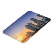 Magnet Flexible Coucher de soleil sur la ville de Doha, Qatar (Côté Gauche)