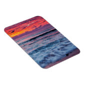 Magnet Flexible Coucher de soleil sur les vagues de l'océan, Calif (Côté Droit)