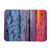 Magnet Flexible Coucher de soleil sur les vagues de l'océan, Calif (Horizontal)