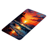 Magnet Flexible Coucher de soleil sur l'océan - Art côtier (Côté Gauche)