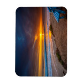 Magnet Flexible Coucher de soleil sur l'océan Pacifique (Vertical)