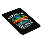 Magnet Flexible Coucher de soleil surf Honolulu Hawaï (Côté Droit)
