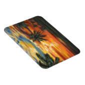 Magnet Flexible Coucher de soleil tropical étonnant (Côté Droit)