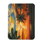 Magnet Flexible Coucher de soleil tropical étonnant (Vertical)