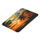 Magnet Flexible Coucher de soleil tropical étonnant (Côté Gauche)