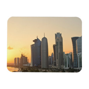 Magnet Flexible Coucher du soleil au-dessus de Doha, aimant