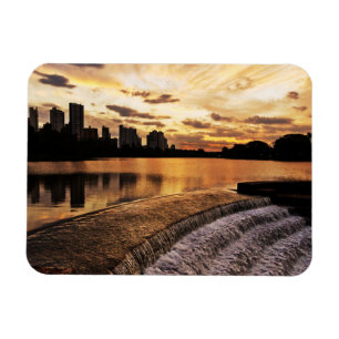 Magnet Flexible Coucher du soleil dans la ville Londrina