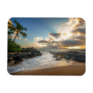 Magnet Flexible Coucher du soleil de crique de plage de Makena