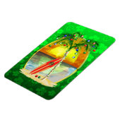 Magnet Flexible Coucher du soleil de plage de Noël (Côté Gauche)