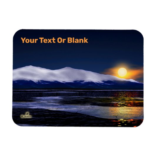Magnet Flexible Coucher Du Soleil Sur La Glace (Horizontal)