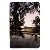 Magnet Flexible Coucher du soleil sur Woods Memorial Bridge Beaufo (Vertical)