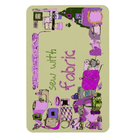 Magnet Flexible Coudre Avec Aimant Flexi Premium Fabric (Vertical)