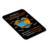 Magnet Flexible Couleur de l'orange du monde...RSD/CRPS (Côté Droit)