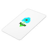 Magnet Flexible Couleur d'eau bleu vert ajouter votre nom texte pe (Côté Gauche)