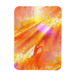 Magnet Flexible couleur transparente art arrière - plan jaune, ora