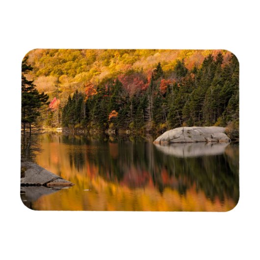Magnet Flexible Couleurs d'automne reflétées sur l'étang de castor (Horizontal)