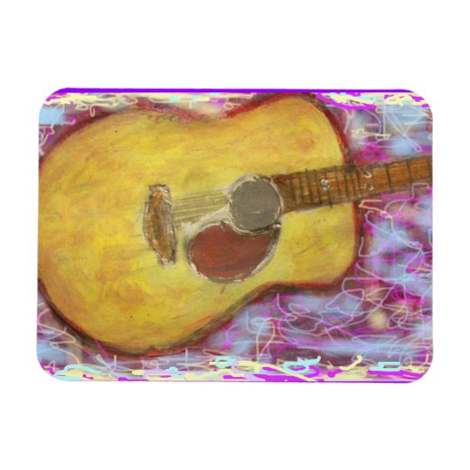 Magnet Flexible Couleurs de guitare acoustique (Horizontal)