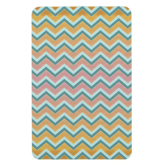 Magnet Flexible Couleurs douces et chaudes ZigZag (Vertical)