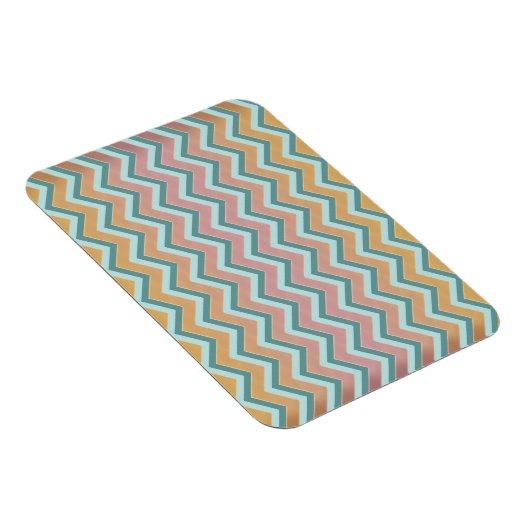 Magnet Flexible Couleurs douces et chaudes ZigZag (Côté Droit)