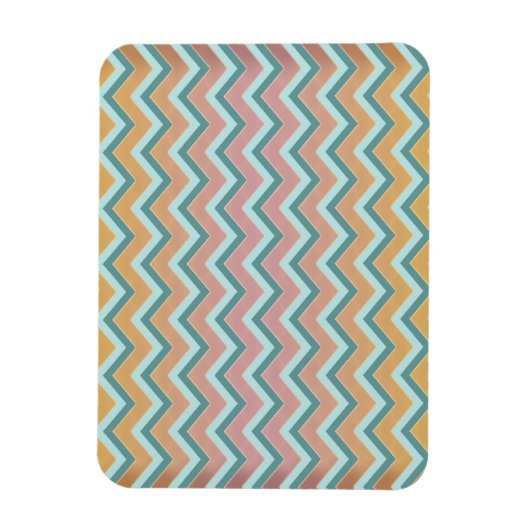 Magnet Flexible Couleurs douces et chaudes ZigZag (Vertical)