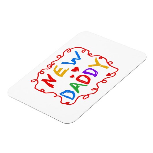 Magnet Flexible Couleurs primaires Nouveaux cadeaux papa (Côté Gauche)