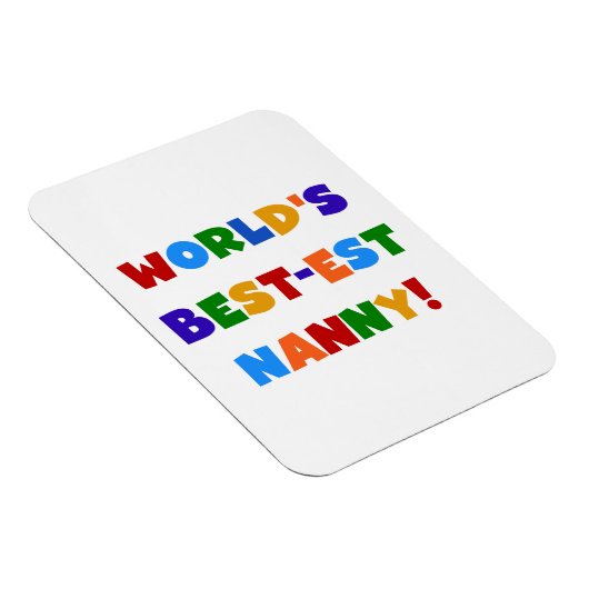 Magnet Flexible Couleurs vives les meilleurs cadeaux de nounou du (Côté Droit)
