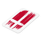 Magnet Flexible Coup de pinceau Drapeau Danemark (Côté Gauche)