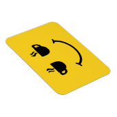 Magnet Flexible Coupe de café sourire (Côté Droit)