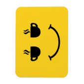 Magnet Flexible Coupe de café sourire (Vertical)