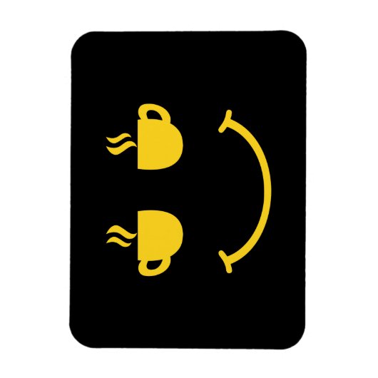 Magnet Flexible Coupe de café sourire (Vertical)