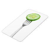 Magnet Flexible Coupe de concombre sur une fourchette (Côté Gauche)