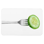 Magnet Flexible Coupe de concombre sur une fourchette (Horizontal)
