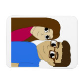 Magnet Flexible couple Chibi (Horizontal)