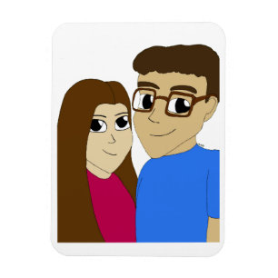 Magnet Flexible couple Chibi