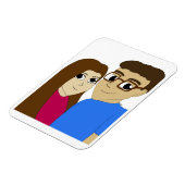 Magnet Flexible couple Chibi (Côté Gauche)