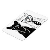 Magnet Flexible Couple de chats (Côté Gauche)