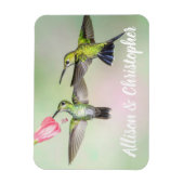 Magnet Flexible Couple de colibri volant ensemble personnalisé (Vertical)