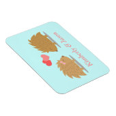 Magnet Flexible Couple de hérissons mignons amoureux (Côté Droit)