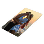 Magnet Flexible Couple Love Heart Photo Names (Côté Gauche)