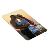 Magnet Flexible Couple Love Heart Photo Names (Côté Droit)