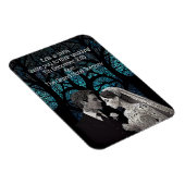 Magnet Flexible Couple mariage en papier sur arbre bleu de vie (Côté Droit)