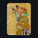 Magnet Flexible Couple Nouveau de Gustav Klimt Exaucé<br><div class="desc">Gustav Klimt,  Exaucement 1910-1911 Couple Art Nouveau avec le design tourbillonnant caractéristique de Klimt et belle peinture dorée.</div>