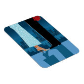 Magnet Flexible Couple romantique en ville (Côté Droit)