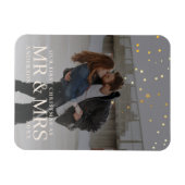 Magnet Flexible Couple sombre avec des étoiles pour Noël (Horizontal)